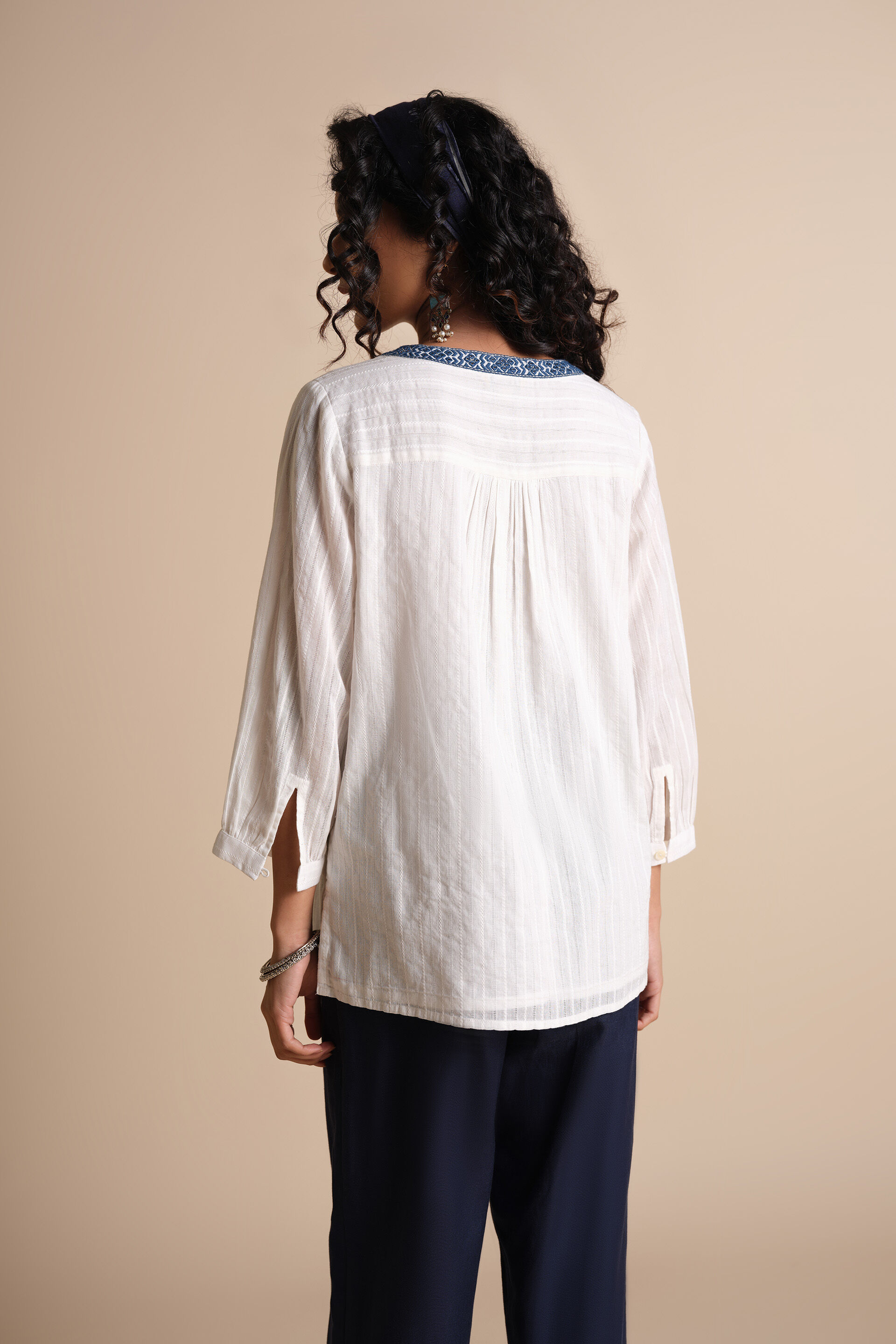 Dheemi Shaam Top, White, image 6